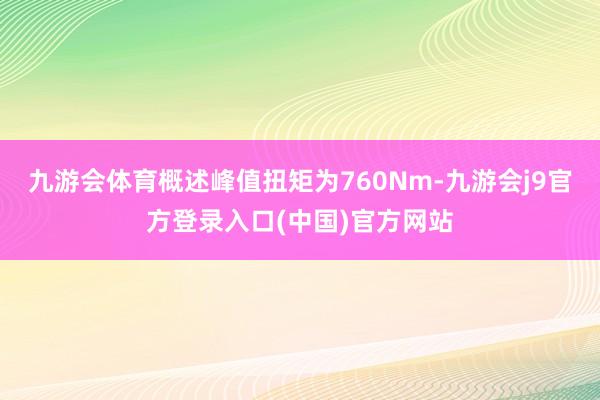 九游会体育概述峰值扭矩为760Nm-九游会j9官方登录入口(中国)官方网站